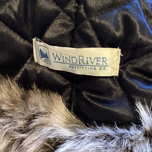 WindRiver Aviator Trappers Hat Faux Fur Wool Blend Winter Hunting Warm Size L - Picture 7 of 9